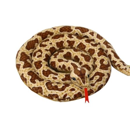 2m simuloitu käärme pehmolelu pehmeä ja mukava kangas sopii kummitustalon koristeluun(Ruskea)