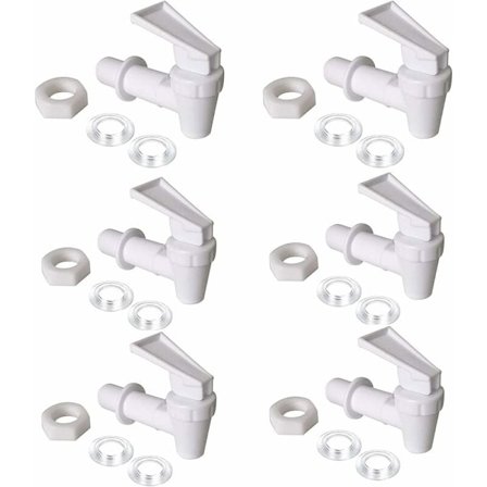 Muovista valmistettu hana, 6-osainen muovinen juoma-annostelijasarja, vedenannostelija, korvaavat kartiot hanasta saatavaan olutta, lasia, kahvia, 