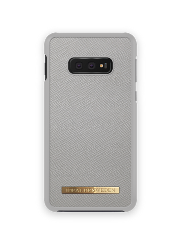 Saffiano Case Galaxy S10E Light Grey, iDeal of Sweden