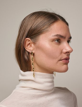 Enamel Copenhagen Earrings, India - Gold - ONE SIZE