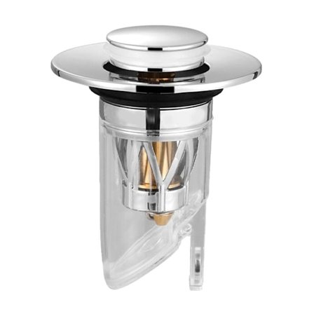 Pop Up tyhjennyssuodattimen tulppa Pultti Jousi SILVER