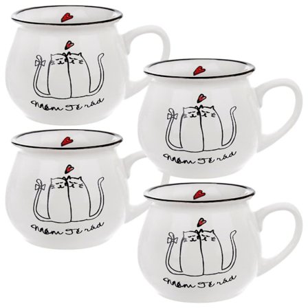 Keramisk mugg 300 ml 4 st._MGF