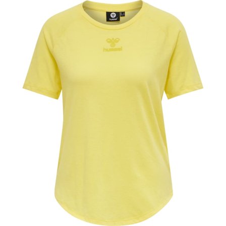 Hummel Women's Hmlvanja T-shirt S/S Women Short sleeved fitness sweater Yellow S