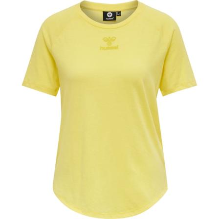 Hummel Women's Hmlvanja T-shirt S/S Women Short sleeved fitness sweater Yellow XS