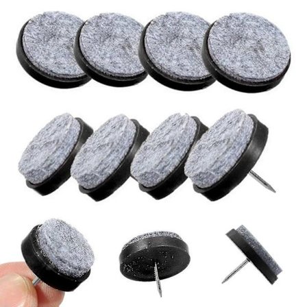 24 kpl huonekalujen huopatassut 20/ 28mm jalkakynnet nailonjalat pöytä(28mm)