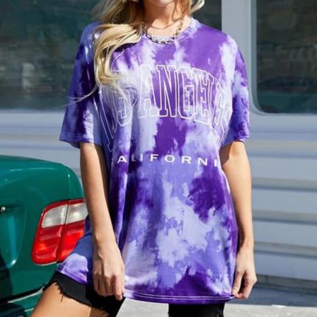 Kortärmad T-shirt För Kvinnor Med Rund Hals S