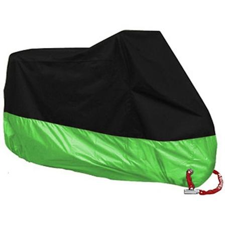Motorsykkeltrekk Universal Utendørs UV-Beskyttelse Scooter Alle Sesonger - All Silver - Perfet Green Green 3XL for 221-230cm