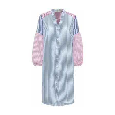 Costamani Mix stripe Kjole Blå, Dame, Størrelse: XL