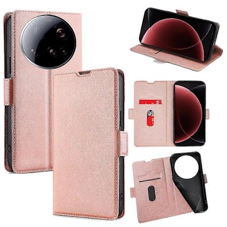 For Xiaomi 15 Ultra Deksel Kortholder PU Lær Telefondeksel