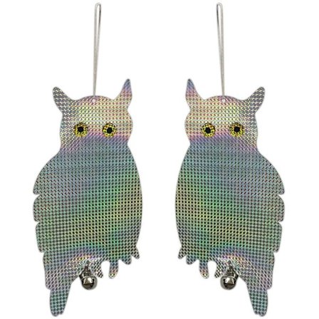 Set med 2 Reflekterande Fågelskrämmor Uggla B