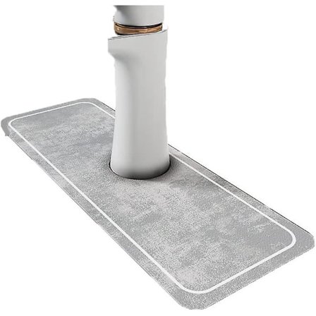 Stänkskydd för köksblandare, absorberande dyna för kran, mikrofiber droppsamlare för diskbänk, badrum, bondgård, husbil (ljusgrå)