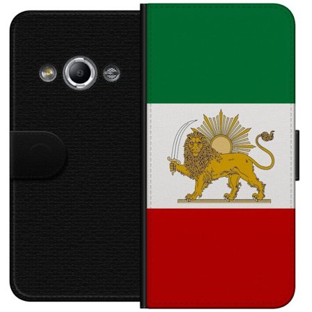 Kompatibelt Lommeboketui til Samsung Galaxy Xcover 3 Iransk trikolor med gylne løver og solsymbol