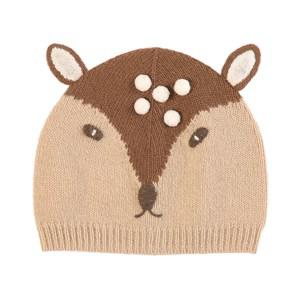 Il Gufo Brown Deer Beanie 40 (1-3 months) - Headwear - 40 (1-3 months) - Brown
