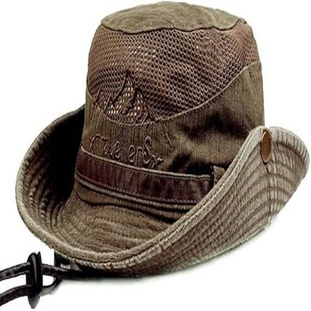 Solhatt i bomull med UV-beskyttelse, sommerhatter, strandhatt, safari boonie-hatt, sammenleggbar fiskehatt med pustende netting og justerbar 