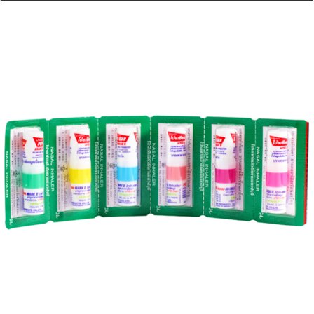 Sommerudsalg - 6-pak Næsefrisker Søvnhjælpestave med Mint-rør