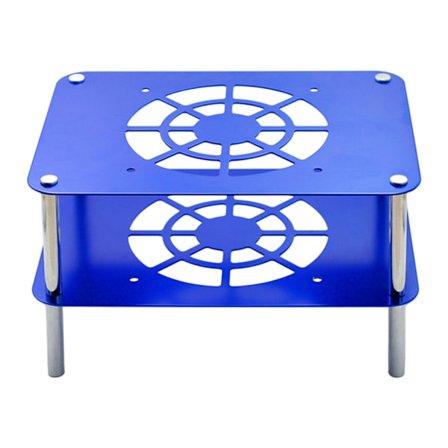 Tvåvånings kylställ för routrar, effektiv värmeavledning, tyst drift, enkel installation, aluminiumkonstruktion