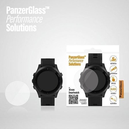 PanzerGlass SmartWatch näytön suojaus Garmin / Huawei 36mm älykelloille Garmin / Huawei älykelloille