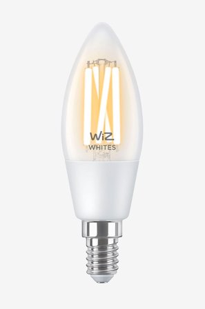 WiZ - WiFi Smart LED E14 Kron 40W Filam Varm-kald - Smart belysning - Fra Homeroom