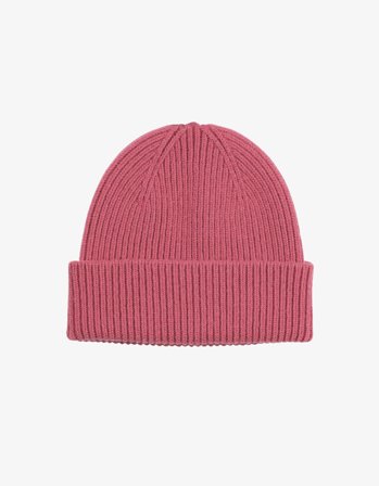 Merino Wool Beanie - Raspberry Pink - One Size