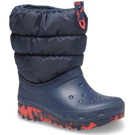Crocs Classic Neo Puff Boot Kids Children lined boots Blue 32-33