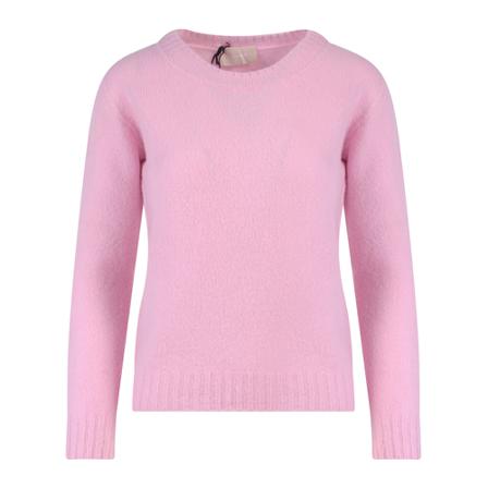 Drumohr Round-neck Strik Pink, Dame Striktrøjer