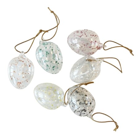 Glasägg Stänk 6 set Cult Design