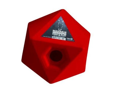 Maximus Godbitball til Hest, Rød - 23,5cm