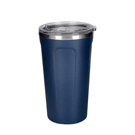 Termosmugg, Termosmugg, Kaffeemugg, Läcksäker, Med lock, Födelsedag, Fullmåne, Vattenflaska, Souvenir (Mörkblå) 350ml