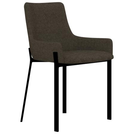 Vidaxl Matstolar 2 St Brun Tyg Brun