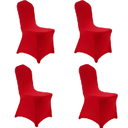 4 stycken stretchiga spandex stolskydd för bröllopsfest Cate