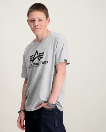 Alpha Industries Basic T Kids/Teens Harmaa T-paidat Pojat - Kids Brand Store