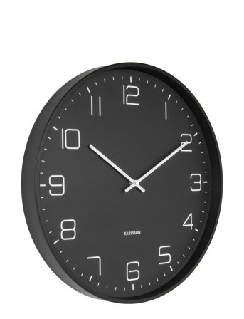 Wall Clock Lofty Black KARLSSON