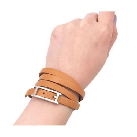 Hermès Vintage, Pre-owned Leather bracelets Bruin, Dames, Maat:ONE Size