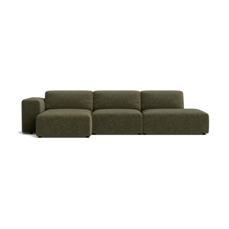 Soma chaiselong sofa, venstrevendt | Open end - Anthology Grøn - 336x147x75 - Sofa, chaiselong