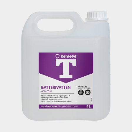 Battery water Kemetyl T-Water, 4 litres