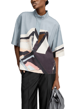 Munthe ROGER Blouse T-shirts & toppar Dam Grå 36