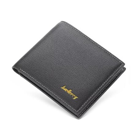 Enkel klassisk pung til kort og sedler - Sort