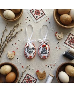 Perlenstickerei Heimfreude 2-er Pack - Abris Art