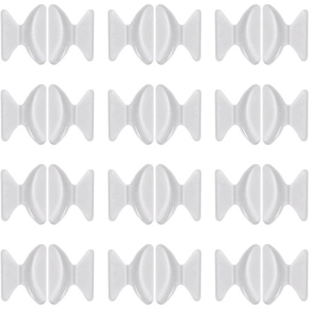 12 par skridsikre silikone næsepuder til solbriller briller,