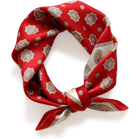 100% Mulberry Silke Tørklæde 53x53 cm Lille Firkantet Sjal til Kvinder, Gaveæske