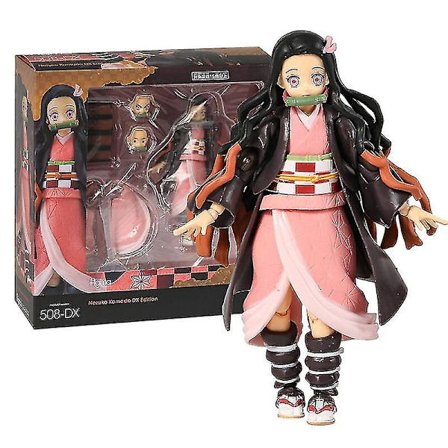 Demon Slayer Kamado Nezuko Figma 508-dx Tanjiro 498-dx PVC Actionfigur Samleobjekt Leke