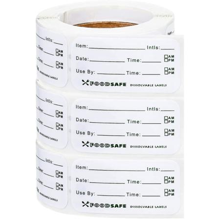 900 stk. matlagringsmerker, selvklebende, avtakbare matlagringsmerker, matlagringsfrysermerker