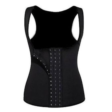 Bryststøttevest med knappeslukking, palasskorsett, U-hals, stram mageundertøy ( )