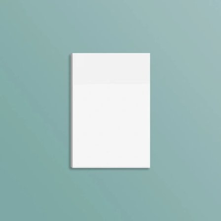 5-pak 50 ark/pakke Transparente klistermærker Skrabemærker S-76x51mm