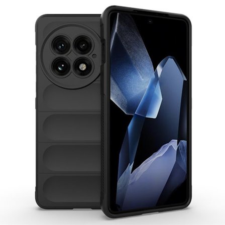 Blødt grebsformet OnePlus 13 cover - Sort