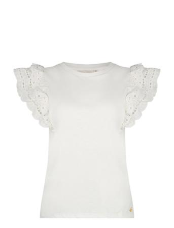 Anna Top T-shirts & Tops Short-sleeved Hvit Fabienne Chapot*Betinget Tilbud