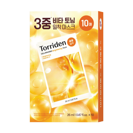 Torriden CELLMAZING Brightening Mask, 10 stk.