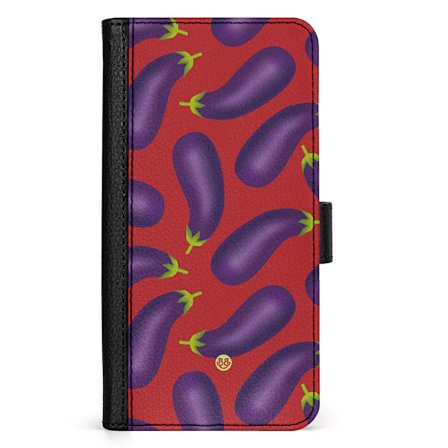 Bjornberry iPhone 15 Pro Fodral - Auberginmönster