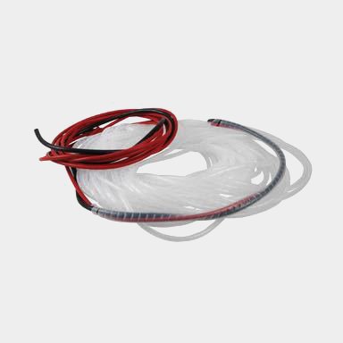 Skyddslang spiral, Ø7 - 40 mm, 25 meter, polyeten (PE), vit