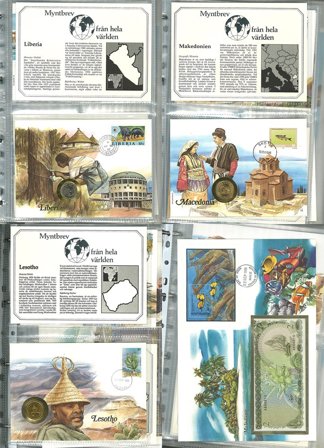 Hele verden - Samling af møntbreve N-S i 1 ringbind